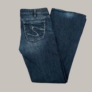 Dark Wash Silver Jeans Tuesday Low-rise Bootcut Women's 33